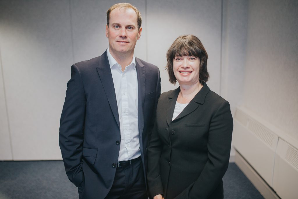 Sara Griffiths pictured with Mark Loosemoree