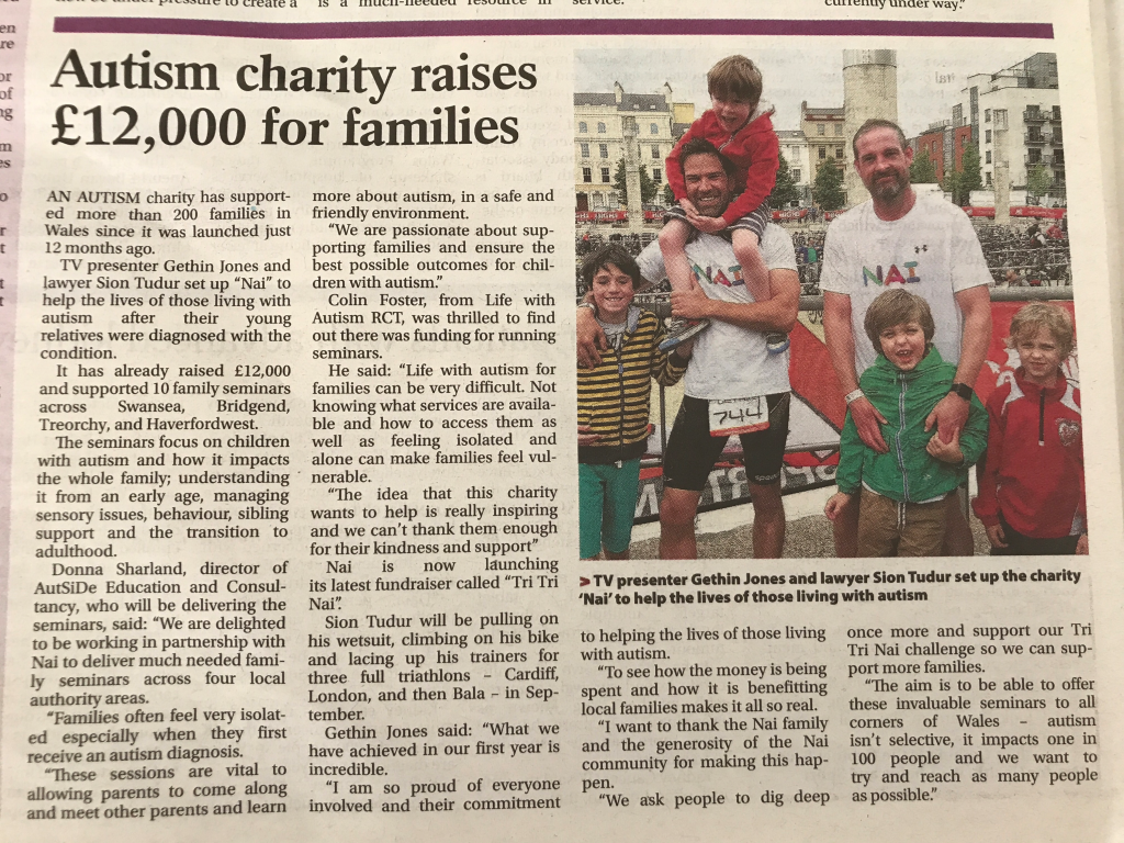 Sion Tudur (Partner at Loosemores Solicitors) features in the Western Mail for his charity work